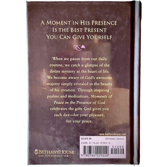 Moments of Peace in the Presence of God - Hardcover Devotional Book - 384 pages - Picture 2 of 13